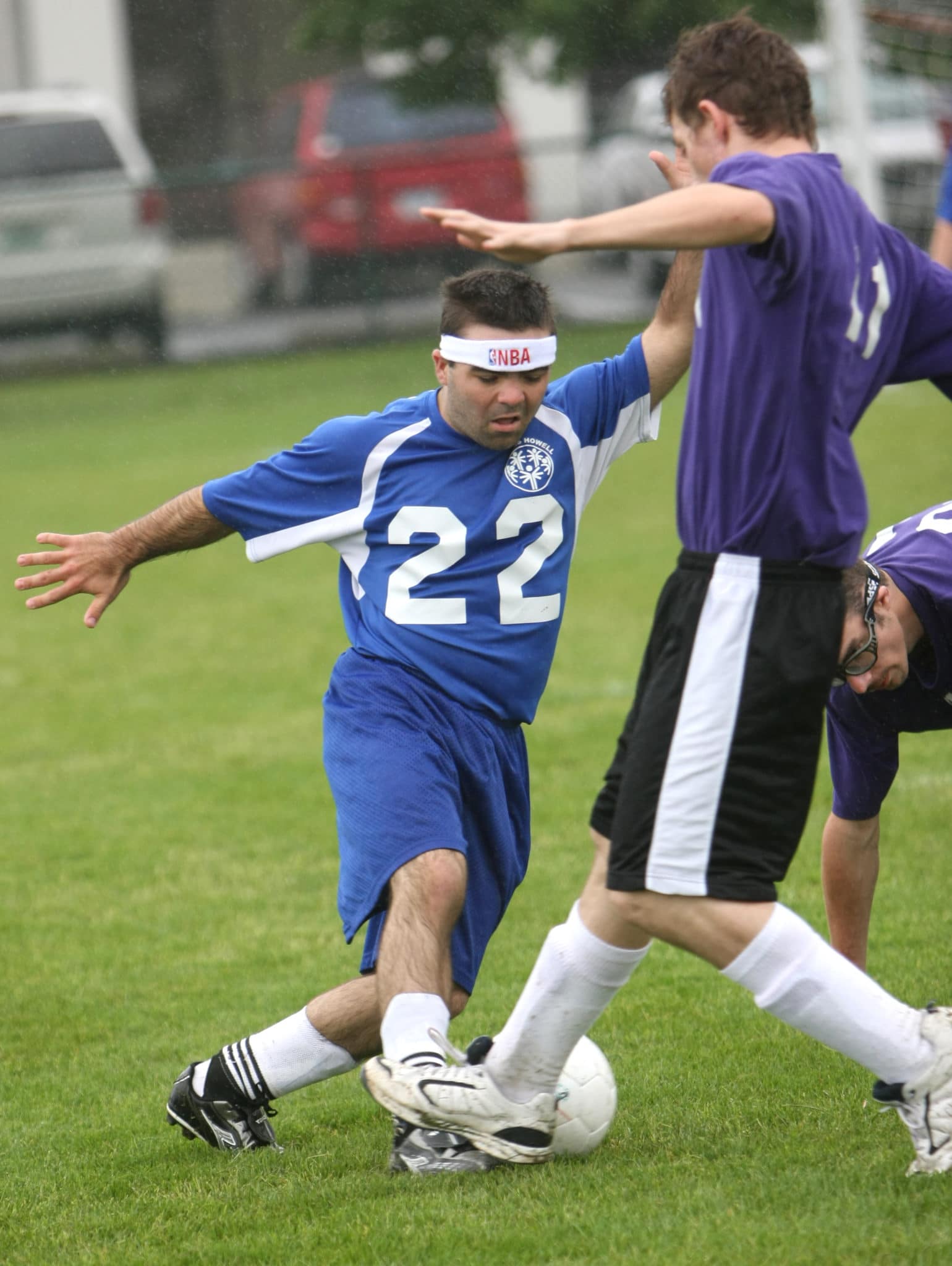 Francis Howell's Zack Nevels goes for the ball during a soccer game for the Special Olympics at Missouri State University

Amber Arnold/News-Leader