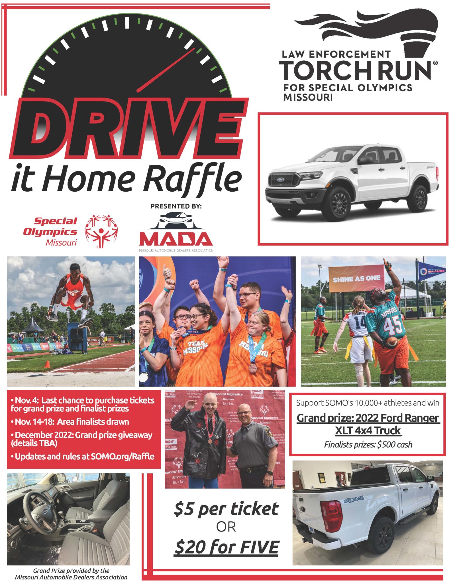 Drive It Home Raffle Special Olympics Missouri