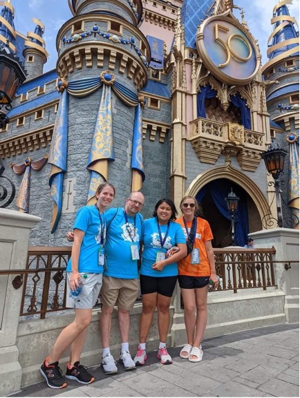 SOMO's Team Missouri communications team poses for a picture at the Magic Kingdom in Orlando, Fla. on Saturday, June 11, 2022.