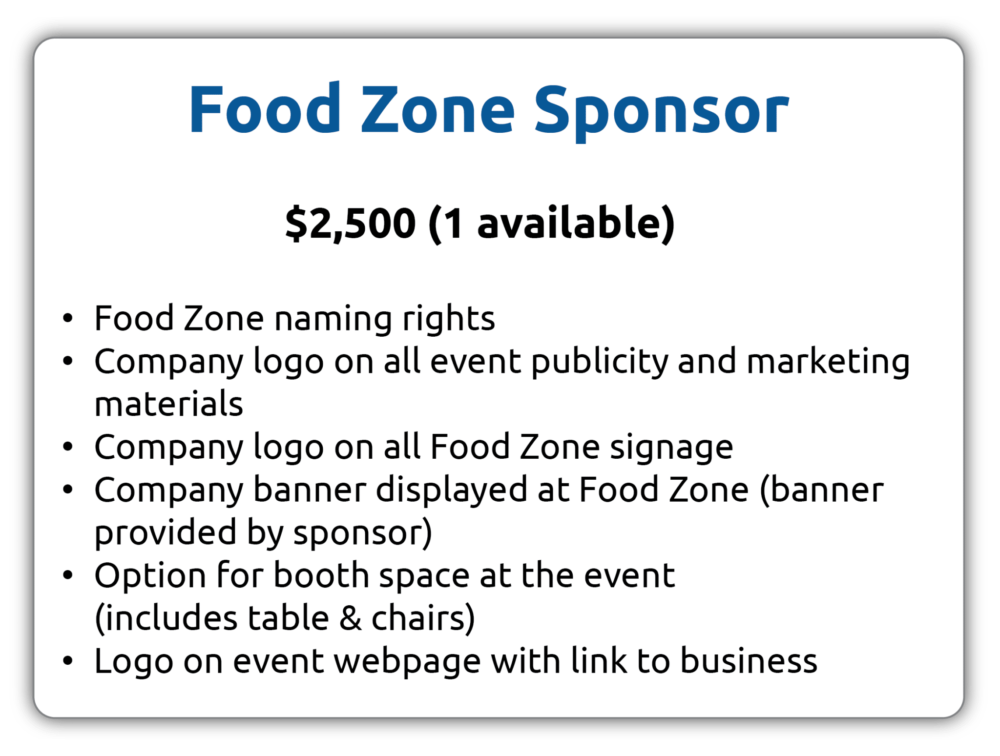 FoodZoneSponsor