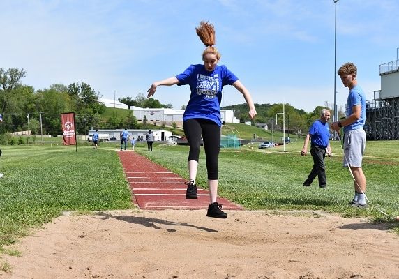 Sixteen-year-old Taylor Finch of Montgomery City competed her way to a gold medal at the Hermann Area Track and Field Competition.